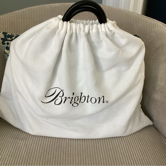 Brighton “Elise” Black and Tan Drawstring Bag - Picture 9 of 11